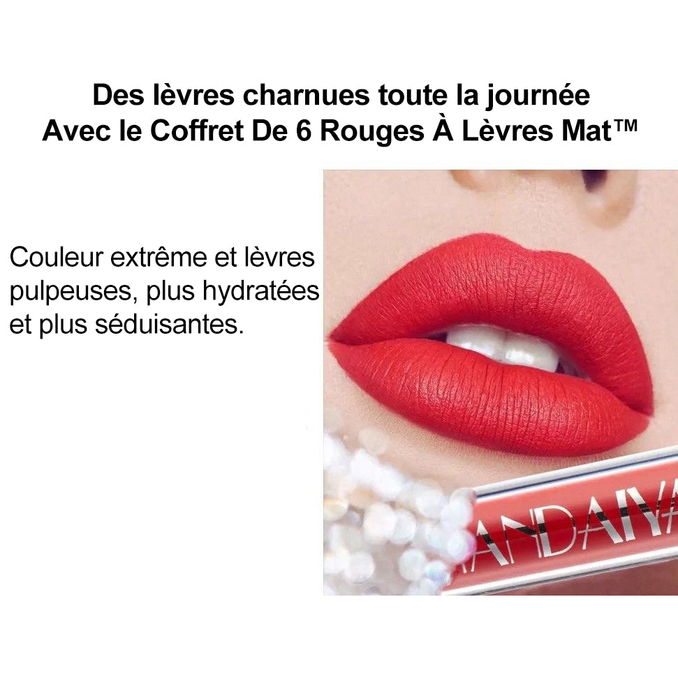 Coffret De 6 Rouges À Lèvres Mat - LeBigDeal™