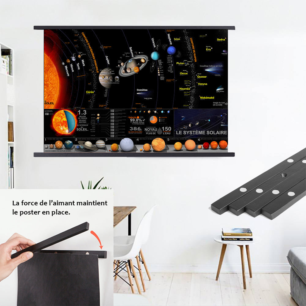Affiche Magnétique Système Solaire (90 x 60 cm) - LeBigDeal™